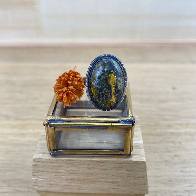 [BAAR-2533] Bague - Argent 925 & Jaspe [2533]