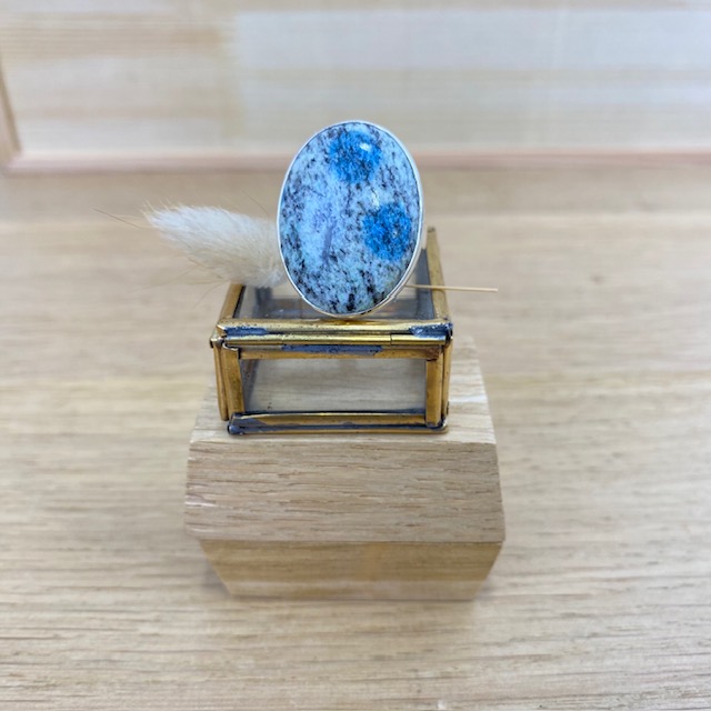 [BAAR-2543] Bague - Argent 925 & Azurite du K2 [2543]