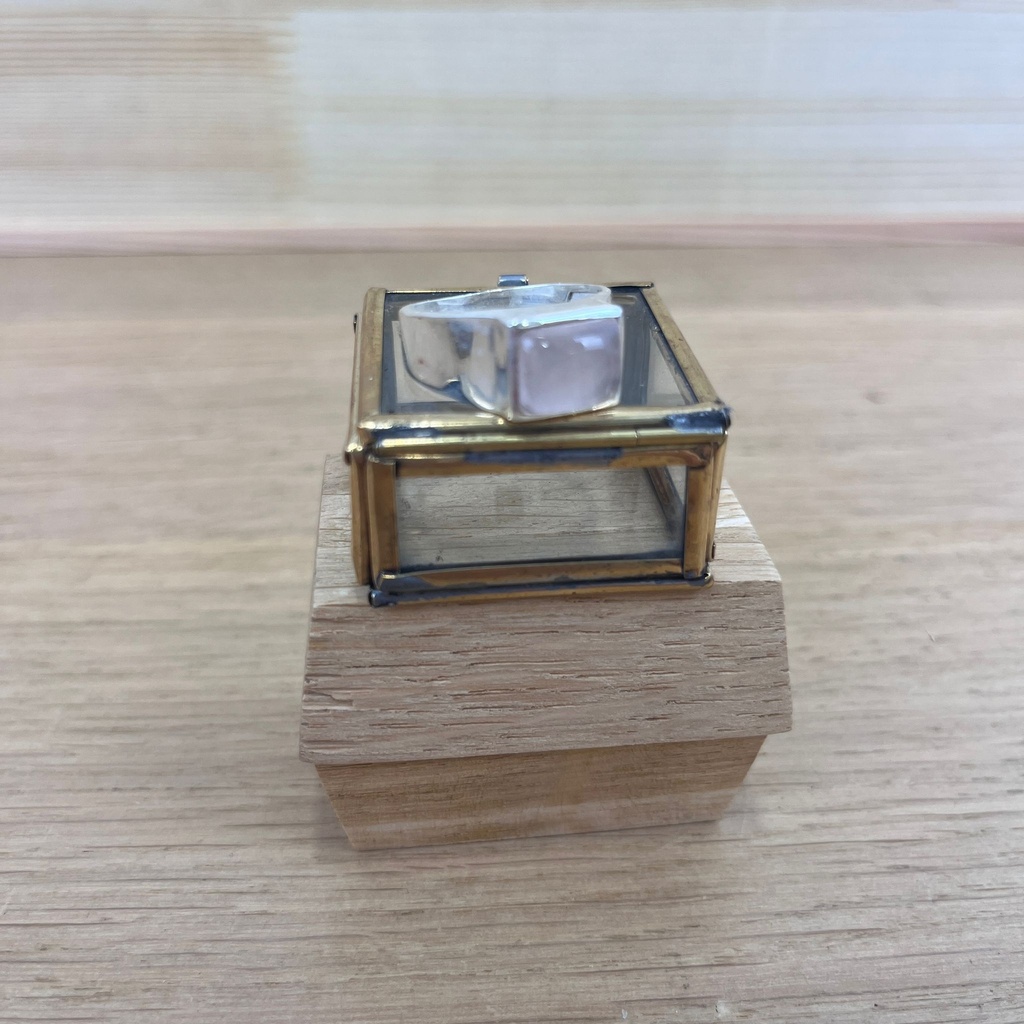 [BAAR-2571] Bague - Argent 925 & Quartz Rose [2571]