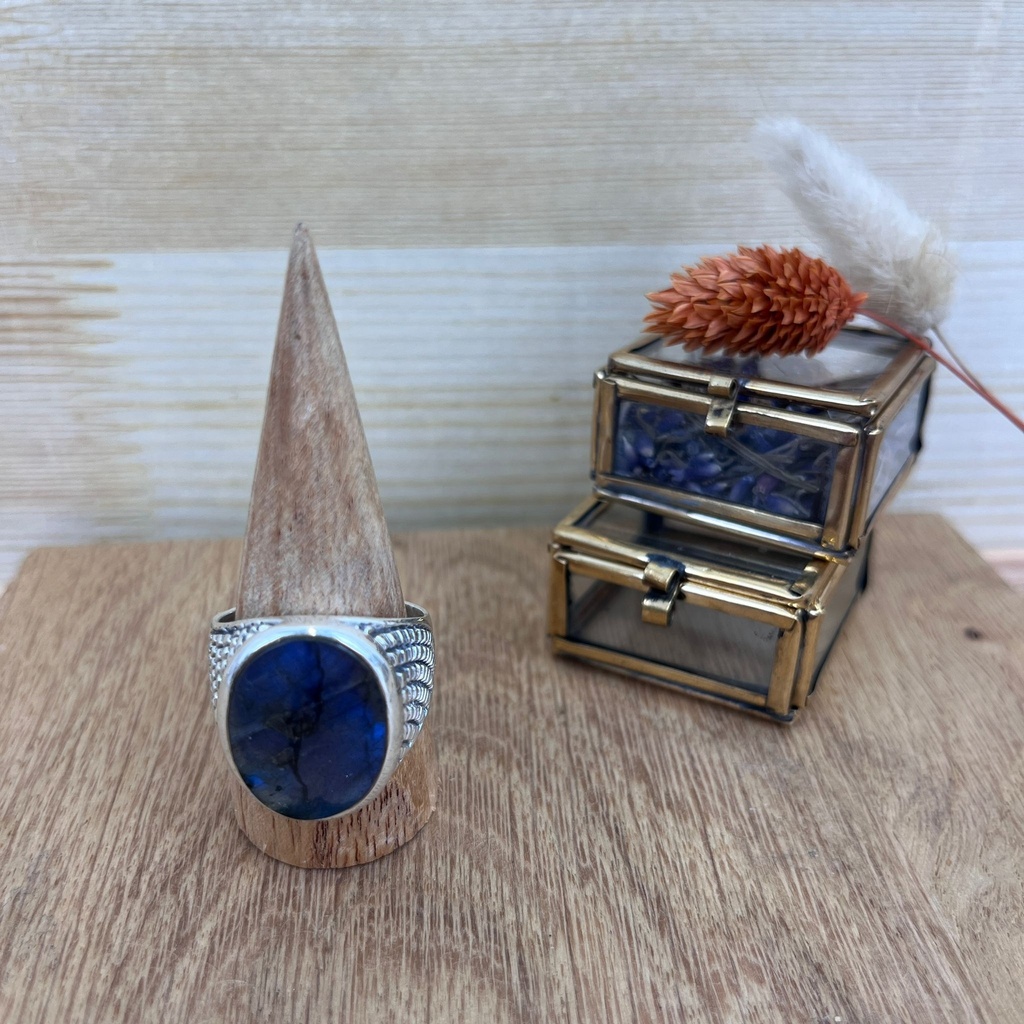 [BAAR-2581-67] Bague - Argent 925 & Labradorite [2581]