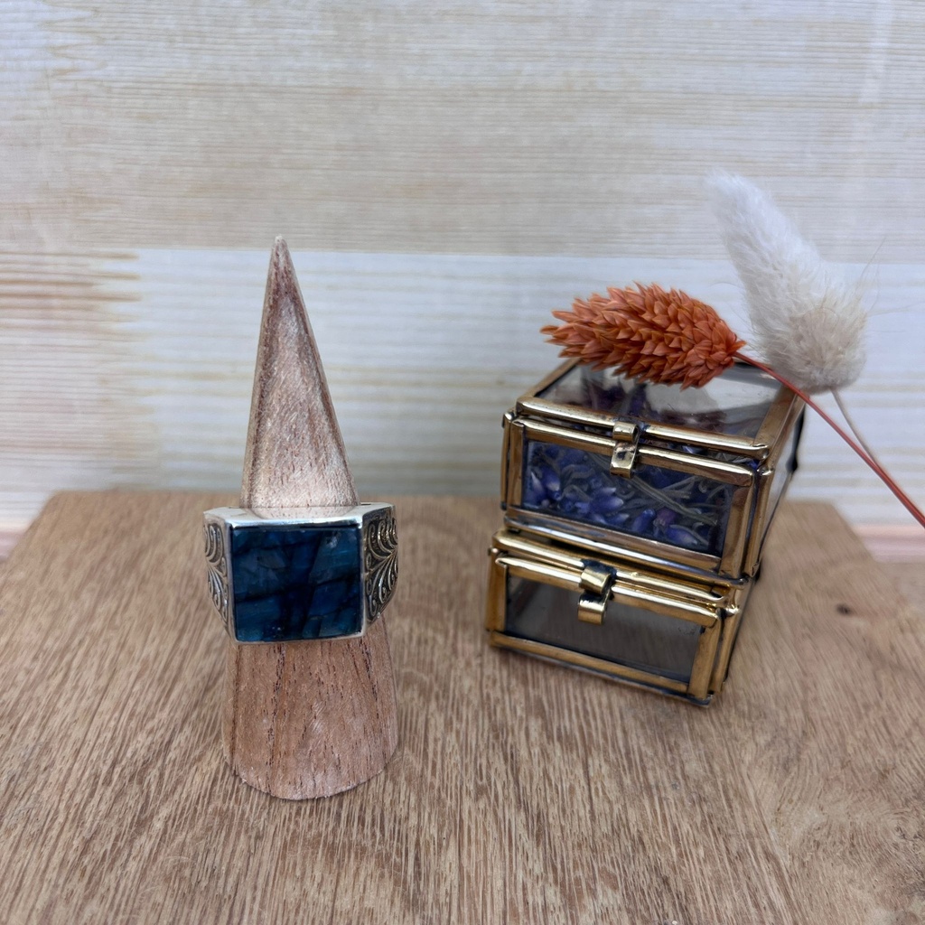 [BAAR-2585-58] Bague - Argent 925 & Labradorite [2585]