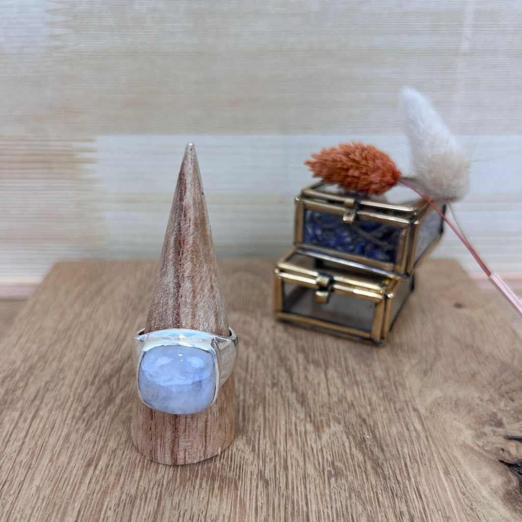 [BAAR-2598-63] Bague - Argent 925 & Pierre de Lune [2598]