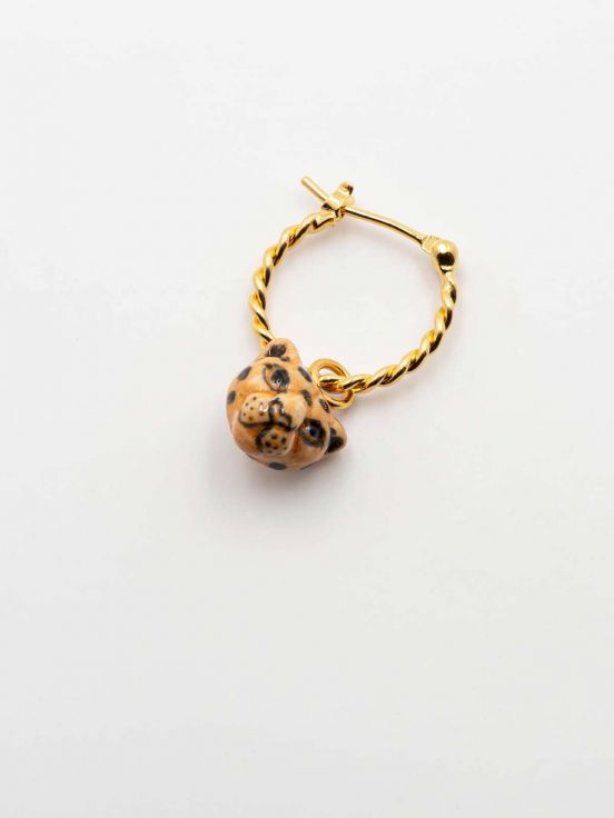 [NACH-J430] Mini Boucle d'Oreille A l'Unité 'Leopard'  - Nach