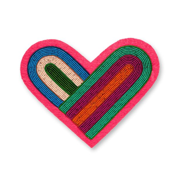 [LESQ-BRO-GBPCC] Broche 'Grand Cœur en Cage' - Macon & Lesquoy