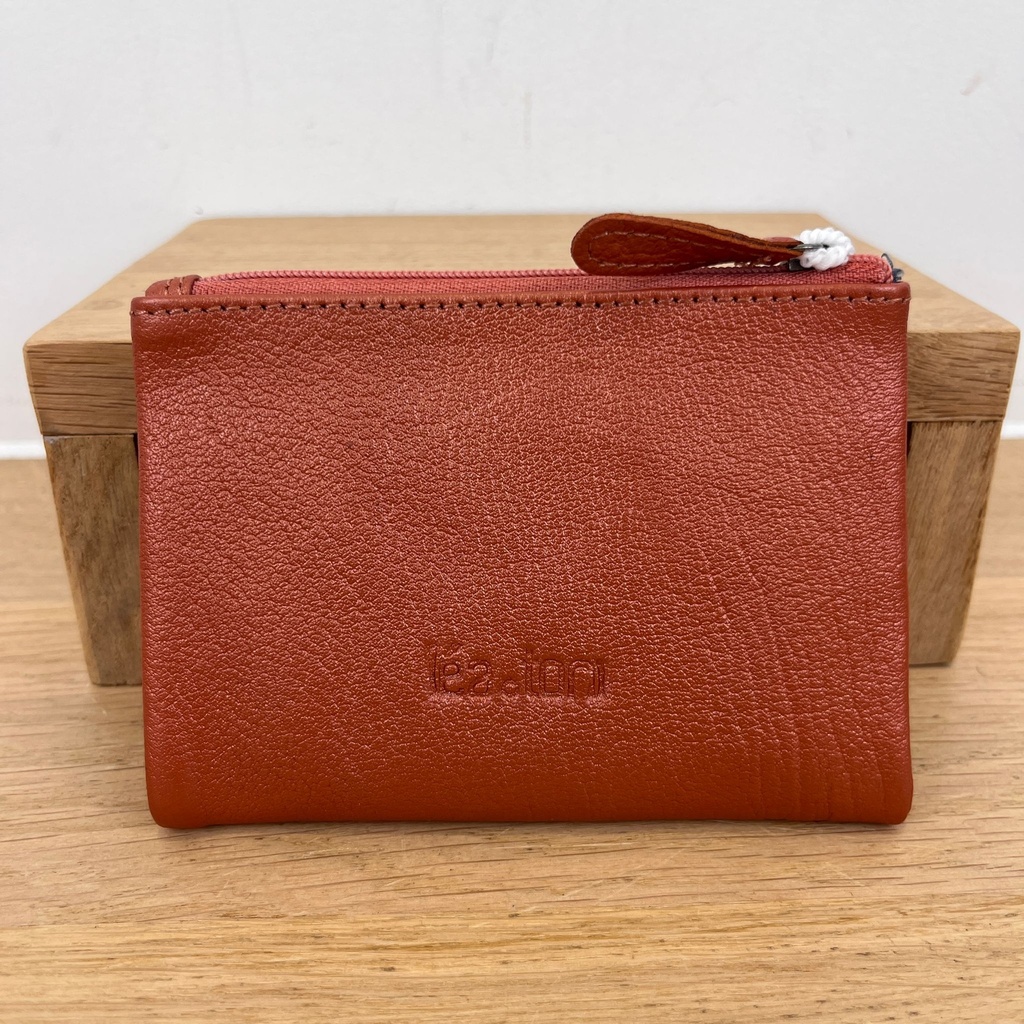 [LEA-ZOE-BPF-TERRA-M] Portefeuille 'Zoé' Terracotta (Métalisé) - Léa Toni