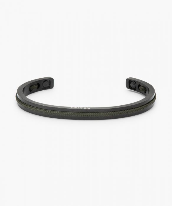 [PIG-N6-NOS-253000-M] Bracelet Navarch 6mm Army | Black - M 