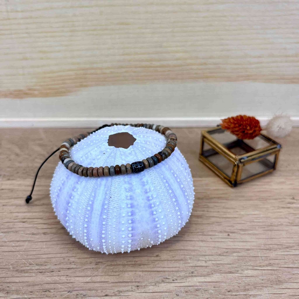 [BELLE-U-GARY-B2BR] Bracelet 'Gary' Jaspe Impérial - Belle Mais Pas Que