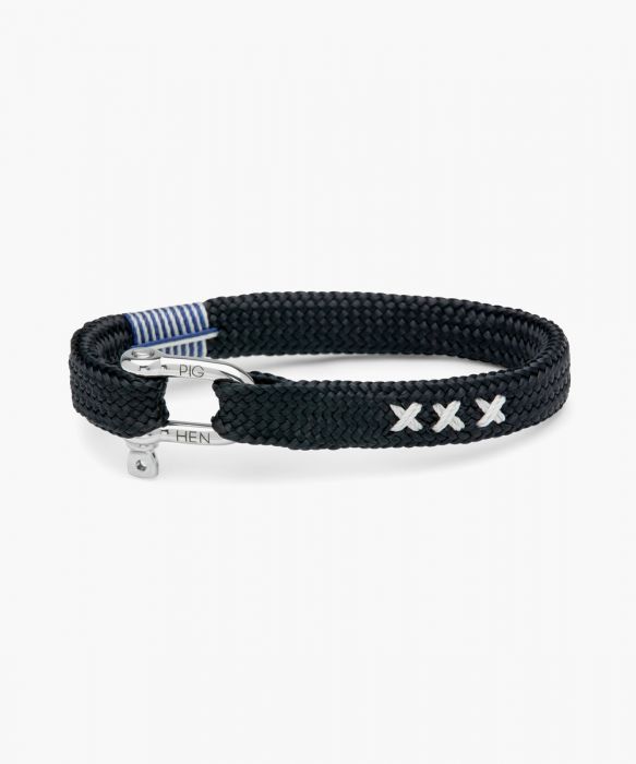 [PIG-P07-163XXX-L] Bracelet Coat of Arms Sharp Simon - Navy L 