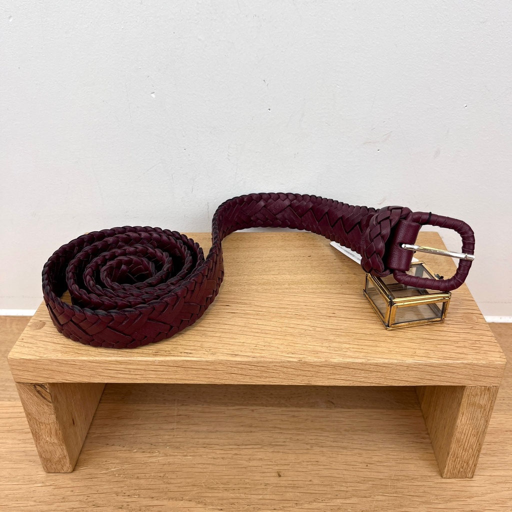 [NATE-15GRAPPE] Ceinture 'Lina' Bordeaux - Naterra
