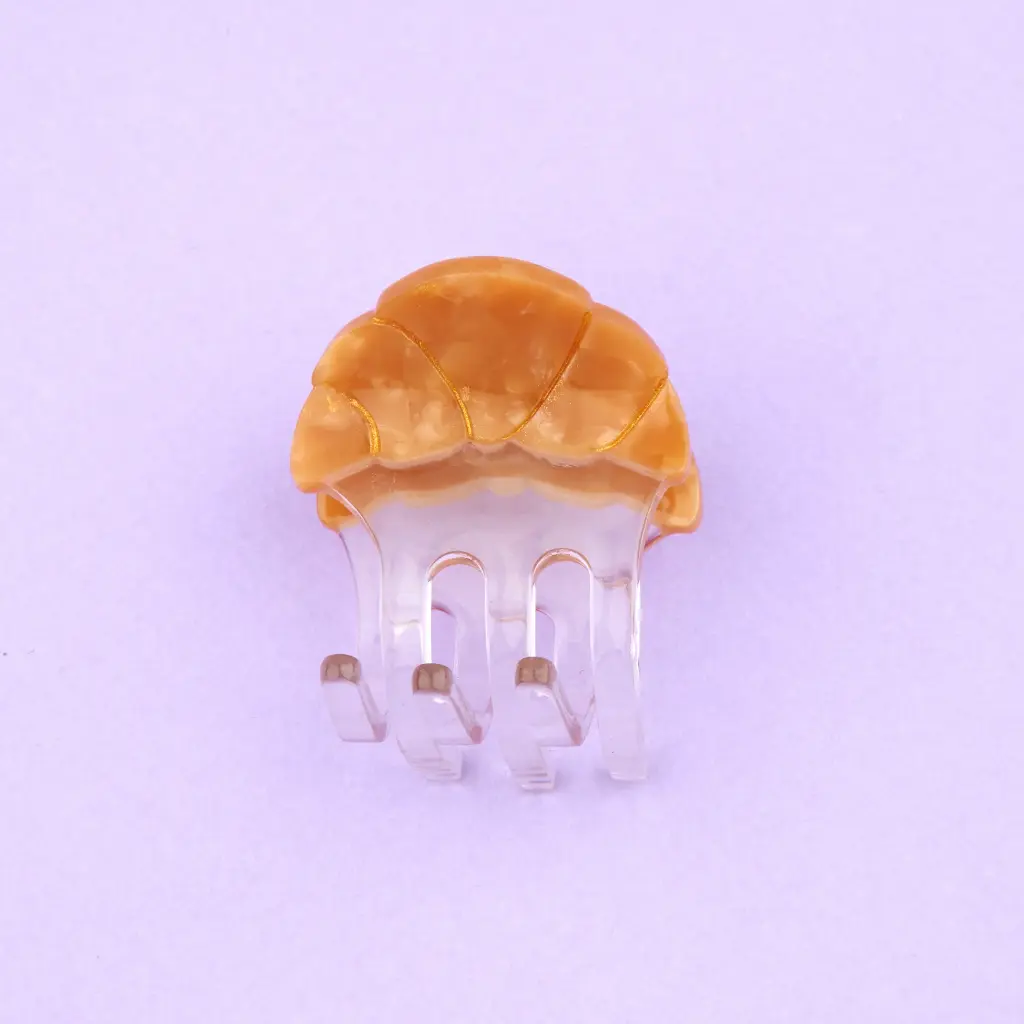 [COU-MINIPINCECROISSANT] Mini Pince à Cheveux 'Croissant' - Coucou Suzette