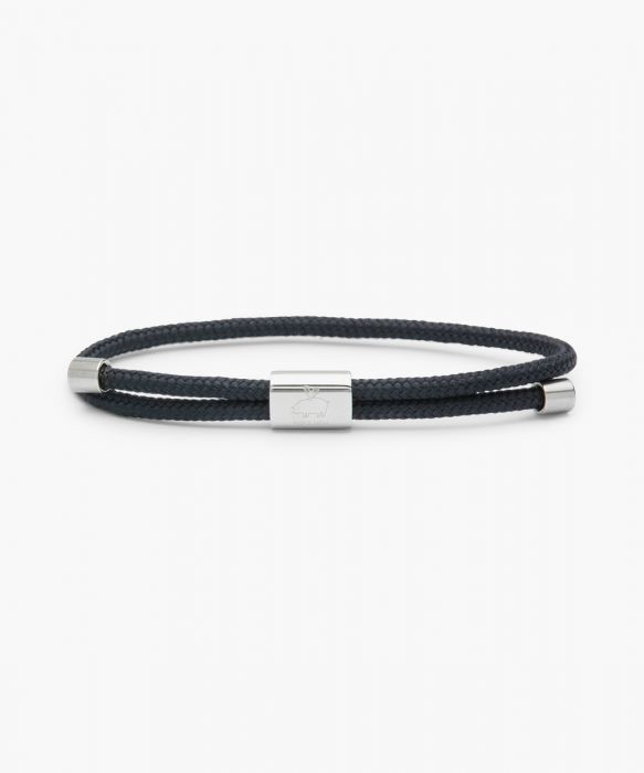 [PIG-P32-NOS-163000-M] Bracelet Little Lewis Navy | Silver - M 