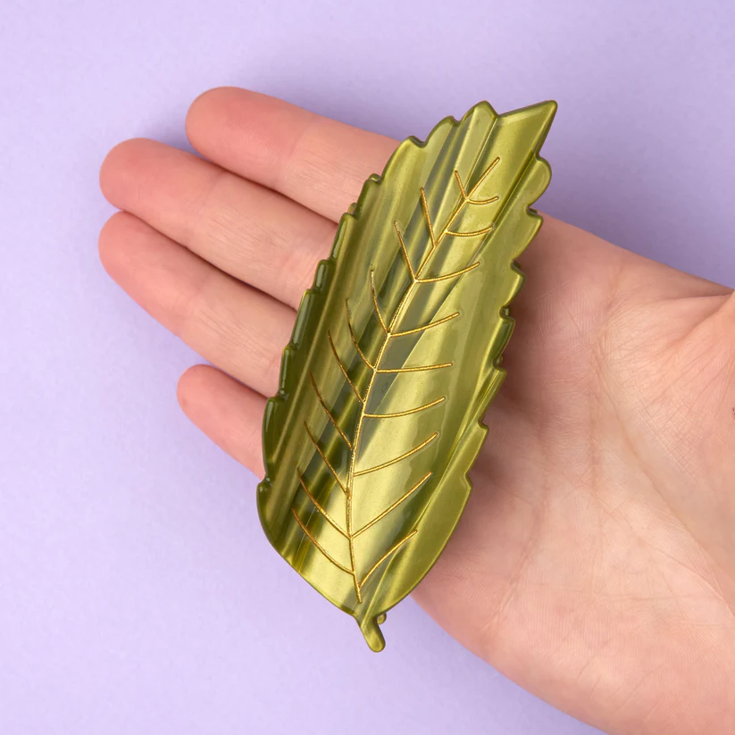 [COU-PINCEFEUILLECHATAIGNIER] Pince à Cheveux 'Feuille de Châtaignier' - Coucou Suzette