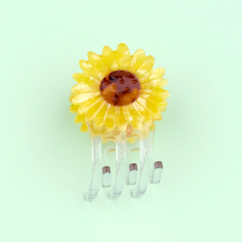 [COU-MINIPINCETOURNESOL] Mini Pince à Cheveux 'Tournesol' - Coucou Suzette