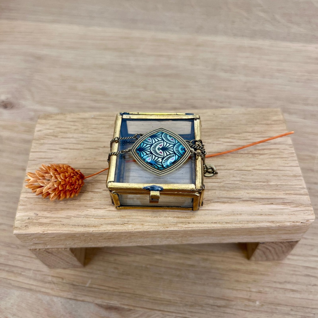 [BLAISE-JUN-BR1] Bracelet 'Balade - Oiseau de Junon' - Amélie Blaise
