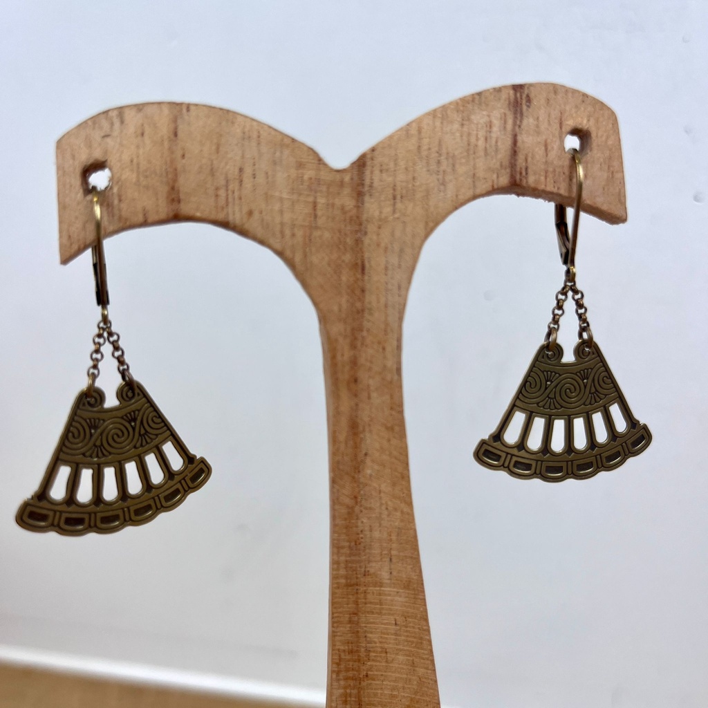 [BLAISE-TRE-BO.01] Boucles d'Oreilles 'Trésor Celte' - Amélie Blaise