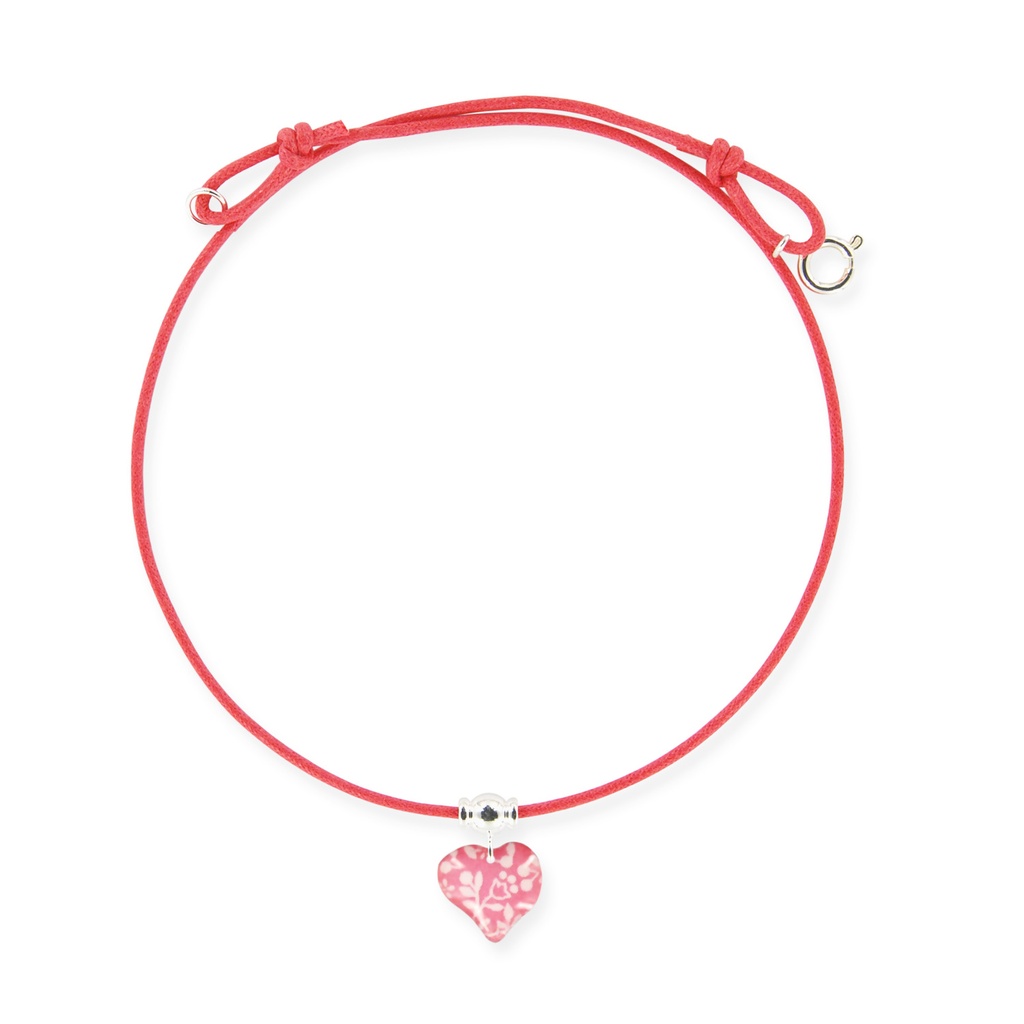[RIBA-COL-COEU] Collier Lacet 'Cœur'  -  Ribambelle
