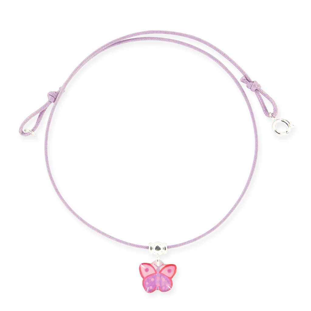 [RIBA-COL-PAPI] Collier Lacet 'Papillon'  -  Ribambelle