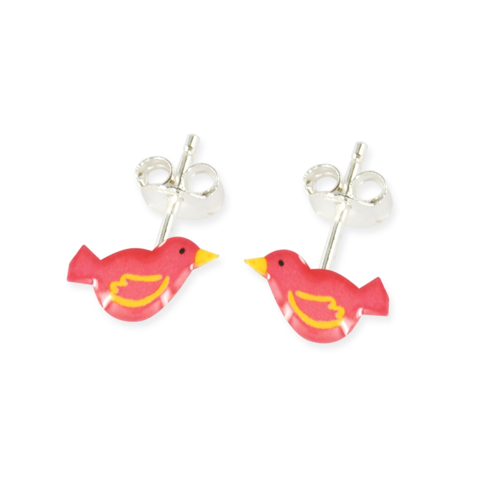 [RIBA-BOT-OISE] Boucles d'Oreilles Tiges 'Oiseau'  -  Ribambelle