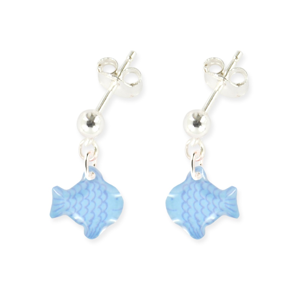 [RIBA-BOP-POIS] Boucles d'Oreilles Pendantes 'Poisson'  -  Ribambelle