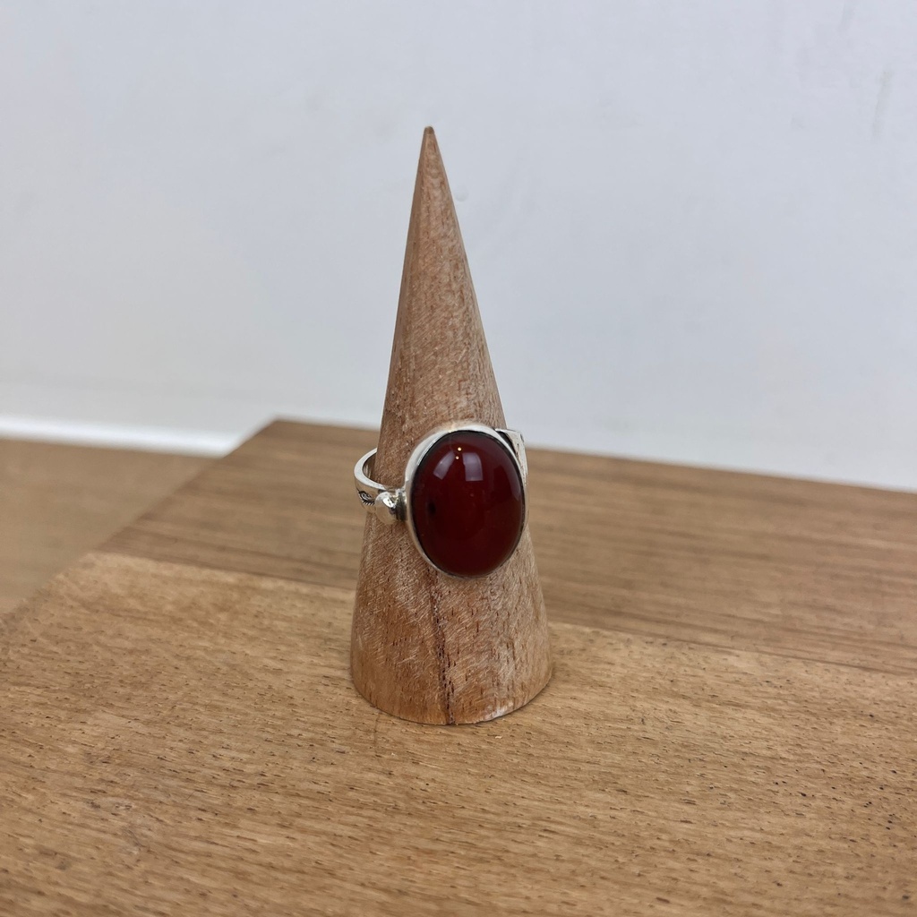 [BAAR-2752-59] Bague Touareg Argent 925 & Cornaline [2752]