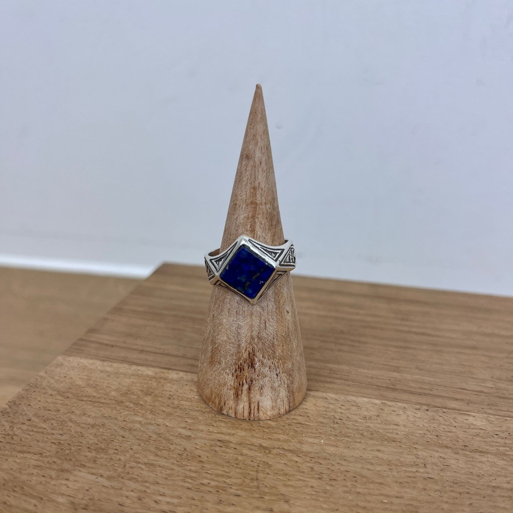 [BAAR-2773-56] Bague Touareg Argent 925 & Lapis Lazuli [2773]