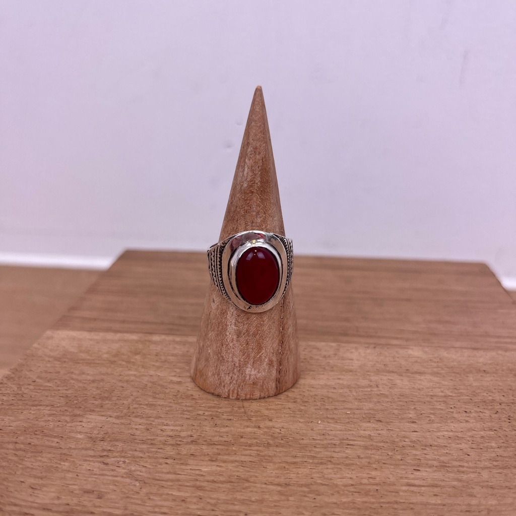 [BAAR-2785-57] Bague Touareg Argent 925 & Cornaline [2785]