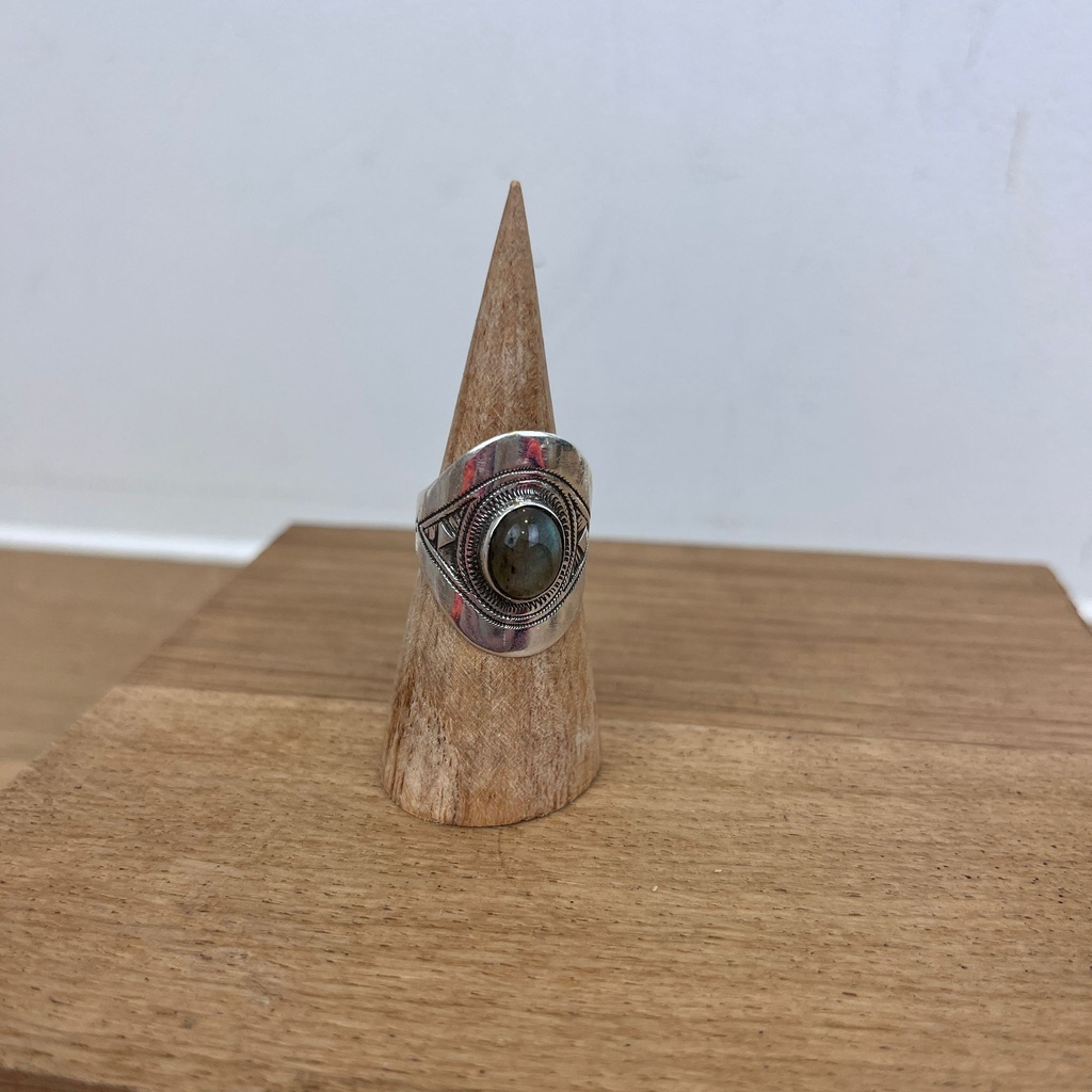 [BAAR-2786-57] Bague Touareg Argent 925 & Labradorite [2786]