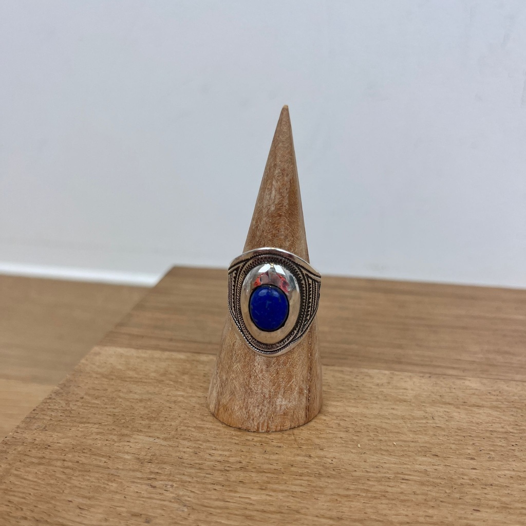 [BAAR-2803-58] Bague Touareg Argent 925 & Lapis Lazuli [2803]