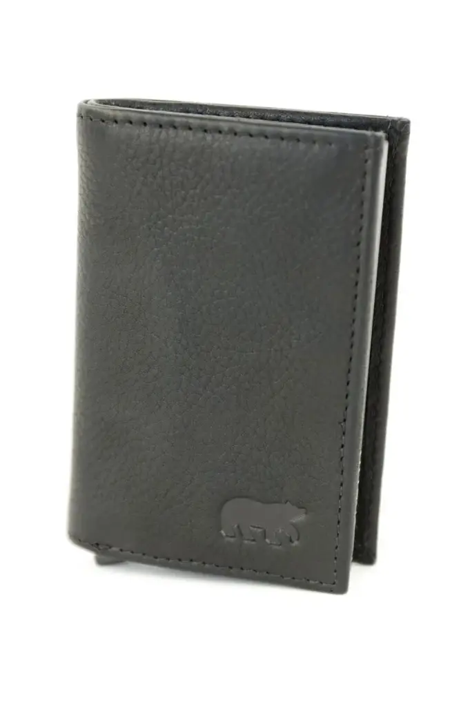 [BEAR-CP7080-BLACK] Portefeuille 'Bakje' Noir - Cuir - Bear Design