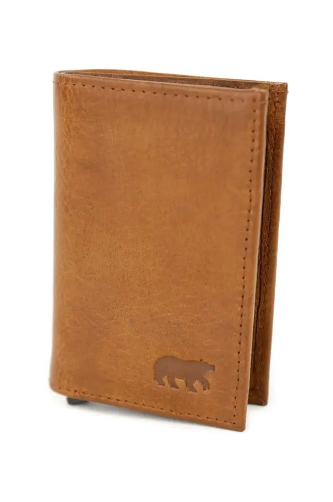 [BEAR-CP7080-COGNAC] Portefeuille 'Bakje' Cognac - Cuir - Bear Design