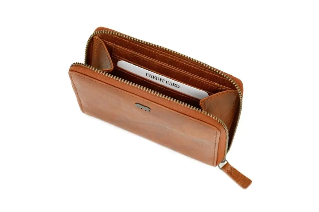 [BEAR-AD20152-COGNAC] Portefeuille 'Marijn' Cognac - Cuir - Bear Design