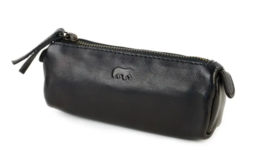 [BEAR-CL258-BLACK] Trousse 'Tito' Noir - Cuir - Bear Design