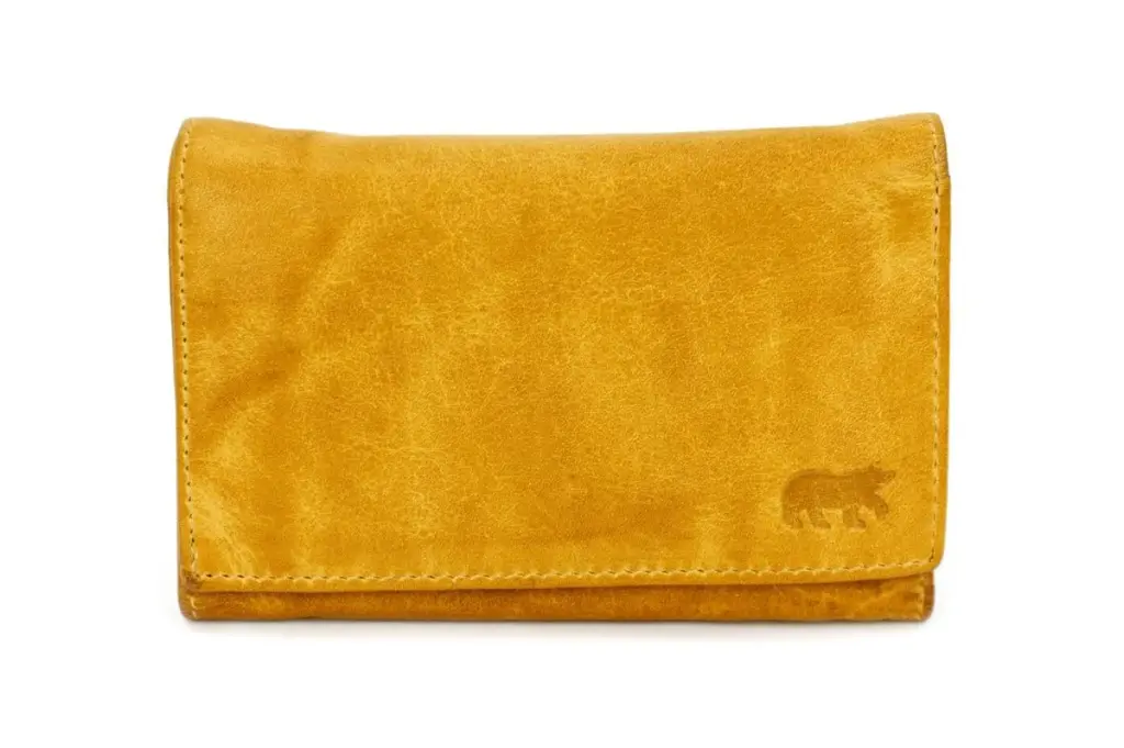 [BEAR-CP5066-YELLOW] Portefeuille 'Sweety' Jaune - Cuir - Bear Design