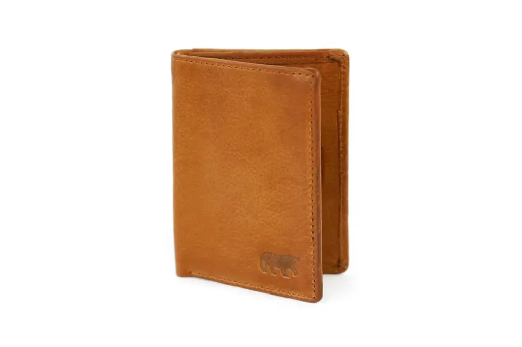 [BEAR-CP7040-COGNAC] Portefeuille 'Cas' Cognac - Cuir - Bear Design