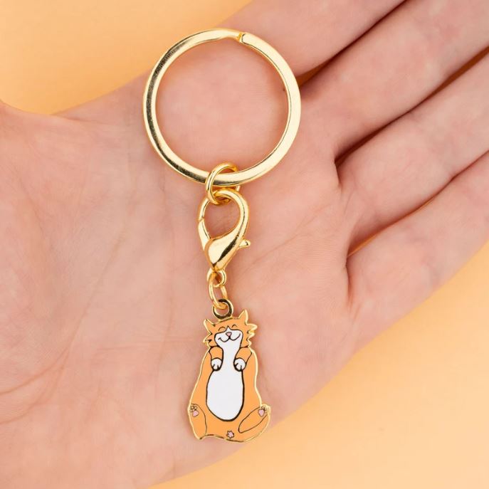 [COU-PORTECLECHATROUX] Porte-clés 'Chat Roux' - Coucou Suzette