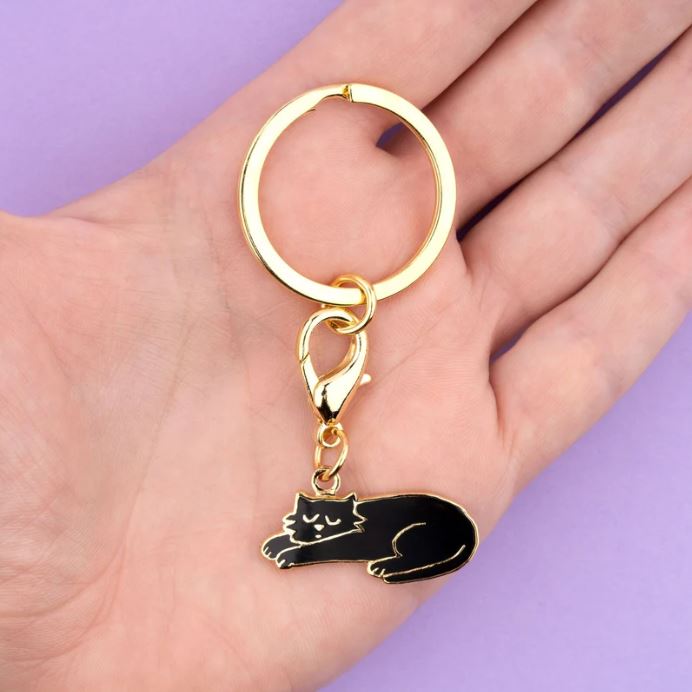 [COU-PORTECLECHATNOIR] Porte-clés 'Chat Noir' - Coucou Suzette