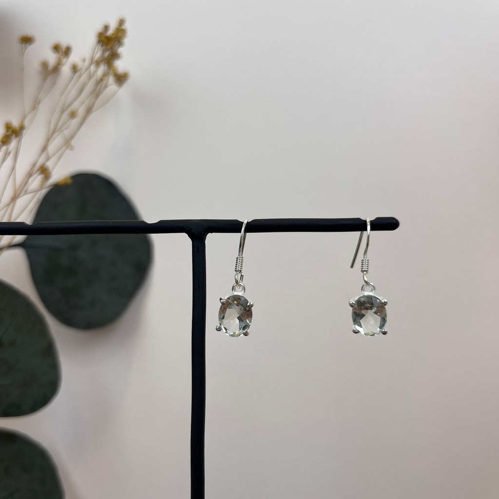 [BOAR-1662] Boucles d'oreilles Argent 925 & Améthyste Verte [1662]