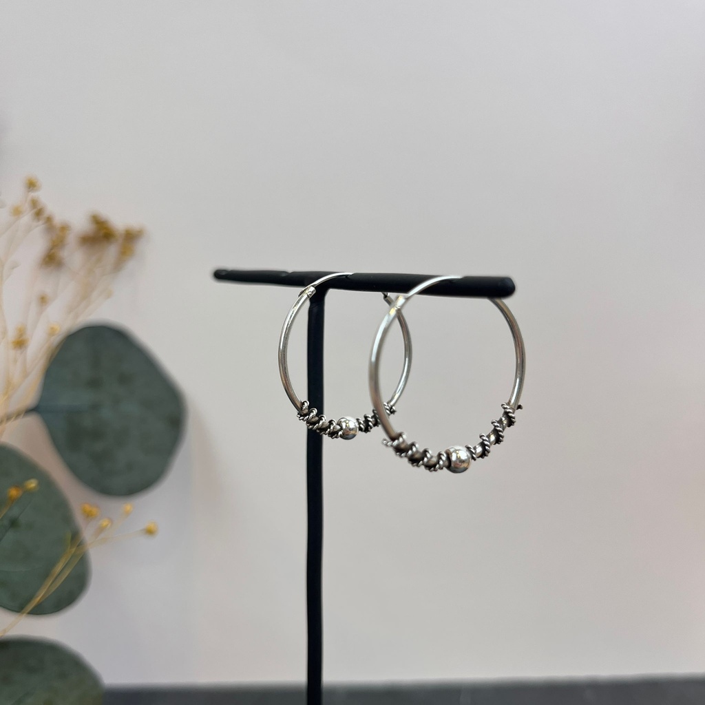 [BOAR-1685] Boucles d'oreilles créoles Argent 925 [1685]