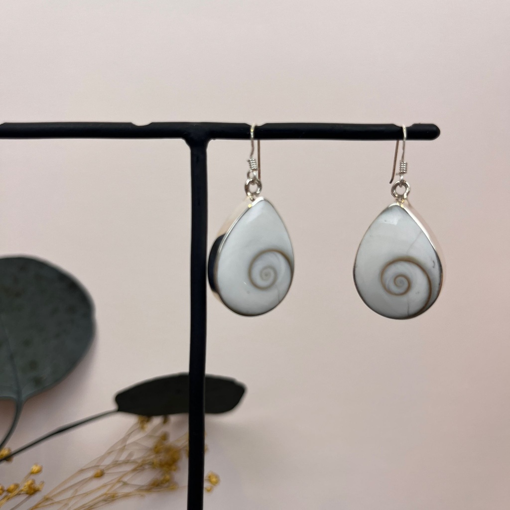 [BOAR-1702] Boucles d'oreilles Argent 925 & Œil de Sainte-Lucie [1702]