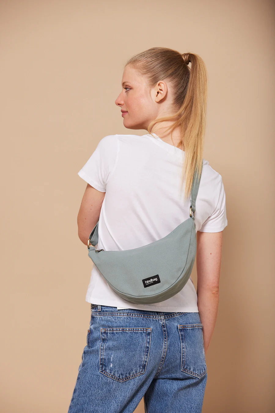 [HIND-7HINDANDR_S] Sac banane 'Andrea' Sauge - Hindbag