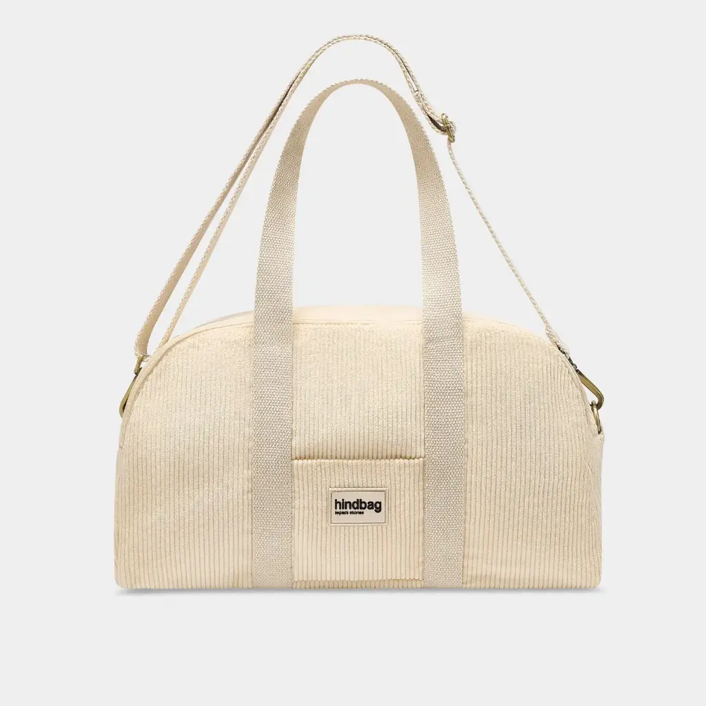 [HIND-7HINDCHARLIE_VEL] Sac bowling 'Charlie' – Velours Blanc – Hindbag