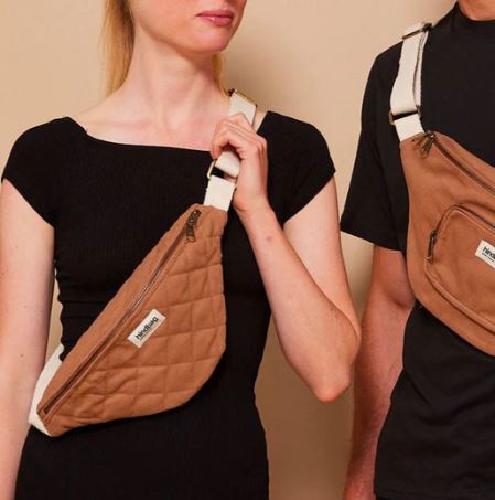 [HIND-7HINDOLI_C_M] Sac banane 'Olivia' Cannelle Matelassé - Hindbag
