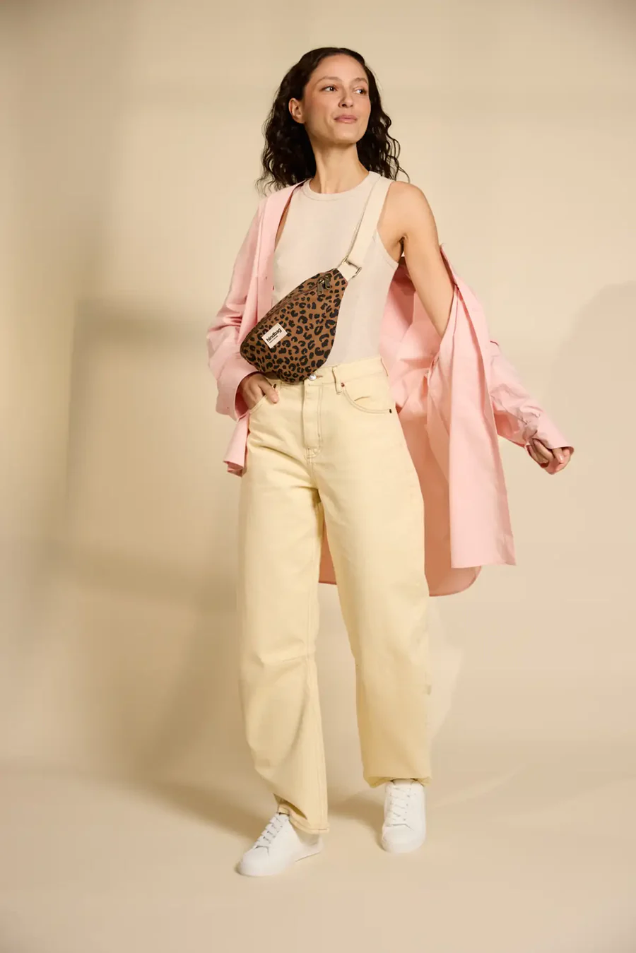 [HIND-7HINDOLI_LEO_C] Sac banane 'Olivia' Léopard Cannelle - Hindbag