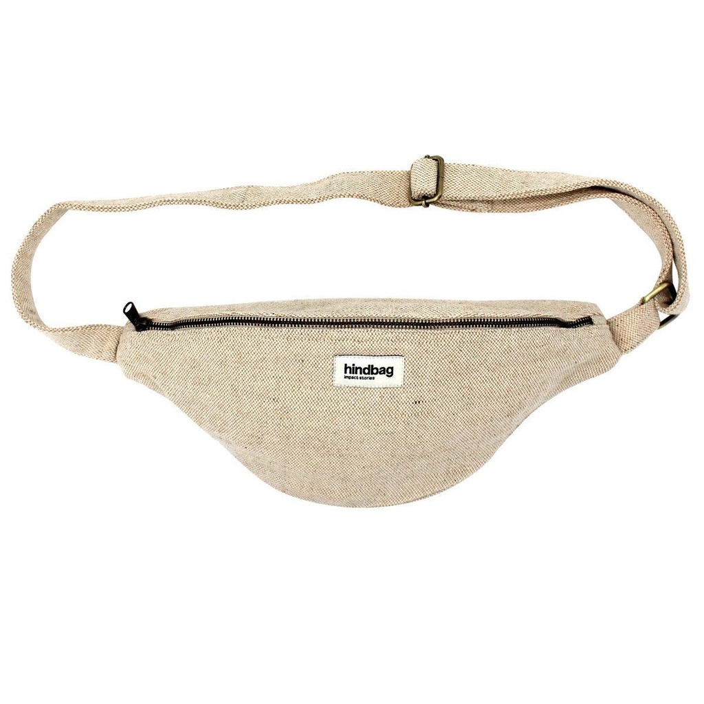 [HIND-7HINDSASHA_JU] Sac banane 'Sasha' – Jute – Hindbag