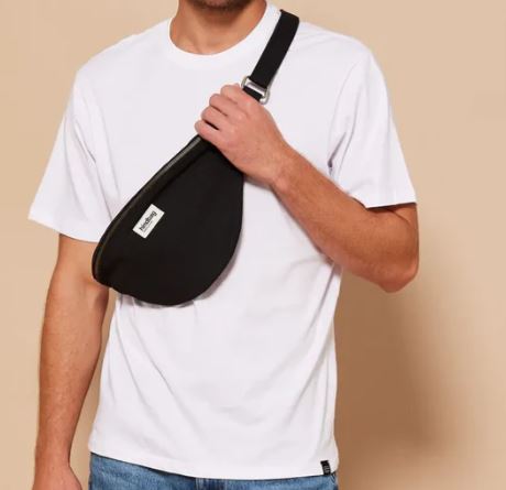 [HIND-7HINDSASHA_N] Sac banane 'Sasha' – Noir – Hindbag