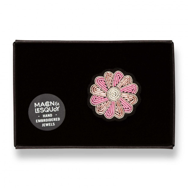 [LESQ-BRO-BB01MHMP] Broche 'Mini Marguerite Rose' - Macon & Lesquoy