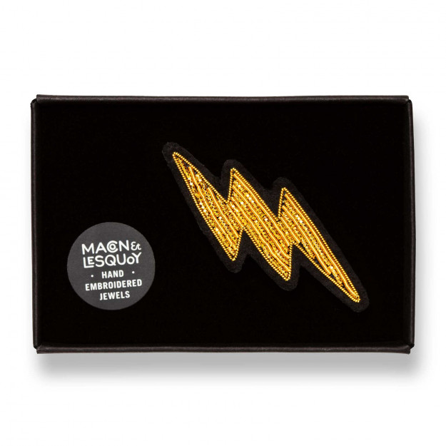[LESQ-BRO-BB01MHEO] Broche 'Petit Éclair Or' - Macon & Lesquoy