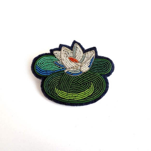 [LESQ-BRO-BB01ORN] Broche 'Nymphéa' - Macon & Lesquoy