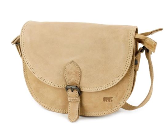 [BEAR-CL41770-BEIGE] Sac en Bandoulière 'Gigi' Beige - Cuir - Bear Design