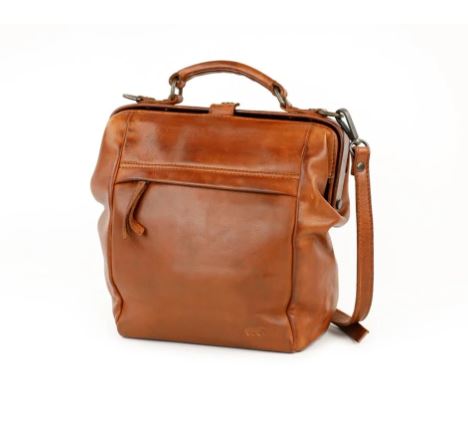 [BEAR-CL44397-COGNAC] Sac à Main 'Shelly' Cognac - Cuir - Bear Design